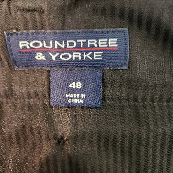 NWT Roundtree & Yorke Big Man Travel Smart Black Men's Pleated Shorts 48 - Picture 5 of 7